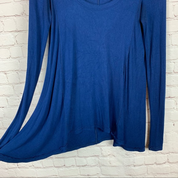 FREE PEOPLE Long Sleeve Navy Tunic Top XS - Picture 3 of 6